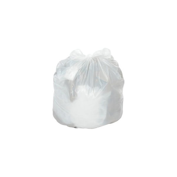 Napco Bag And Film GEC 153; Medium Duty White Trash Bags - 20 to 30 Gal, 0.7 Mil, 200 Bags/Case RST30367W - main